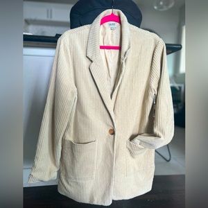 Rhythm. Riviera Corduroy Blazer in “Stone”